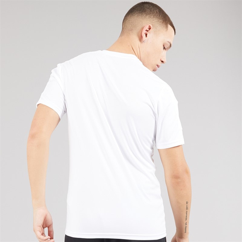 adidas Mens Squadra 21 T-Shirt White/White/Black - Image 2
