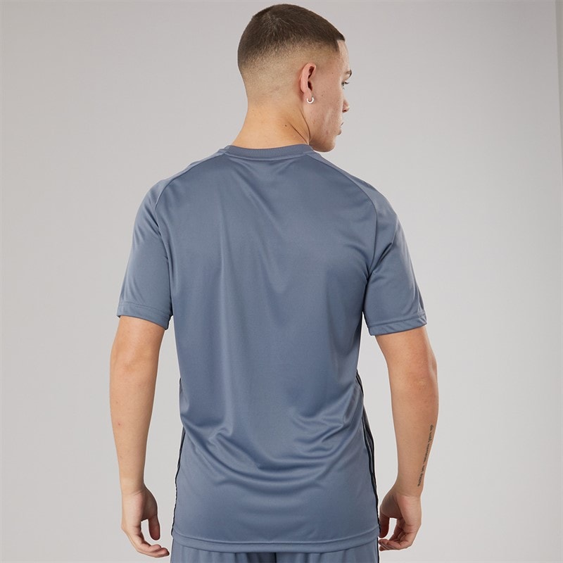 adidas Mens Tiro 25 Essentials T-Shirt Team Onix/Super Orange - Image 2