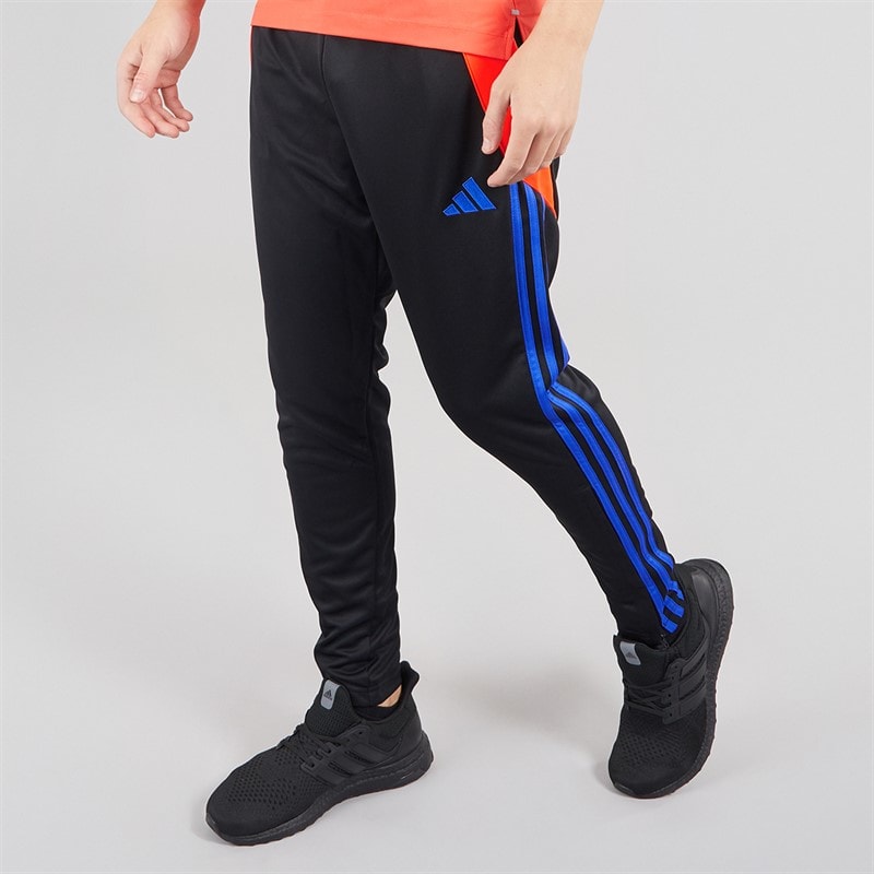 adidas Mens Tiro 24 Track Pants Black/Solar Red/Lucid Blue - Image 1