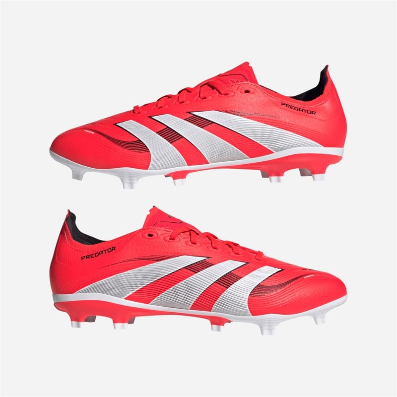 adidas Mens Predator League FG/MG Firm/Multi Ground Football Boots Lucid Red/Cloud White/Core Black