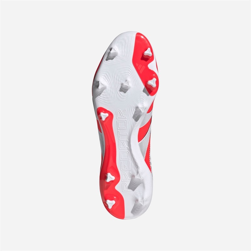 adidas Mens Predator League FG/MG Firm/Multi Ground Football Boots Lucid Red/Cloud White/Core Black - Image 2