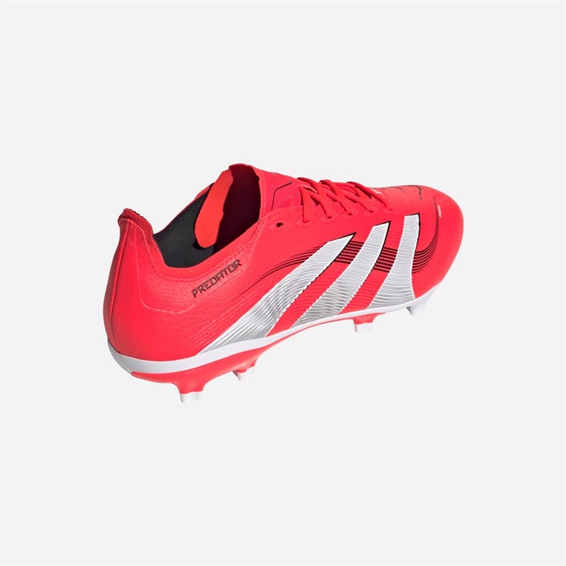adidas Mens Predator League FG/MG Firm/Multi Ground Football Boots Lucid Red/Cloud White/Core Black - Image 3
