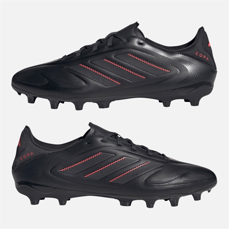 adidas Mens Copa Pure 3 League FG/MG Firm/Multi Ground Football Boots Core Black/Carbon/Lucid Red - Image 1