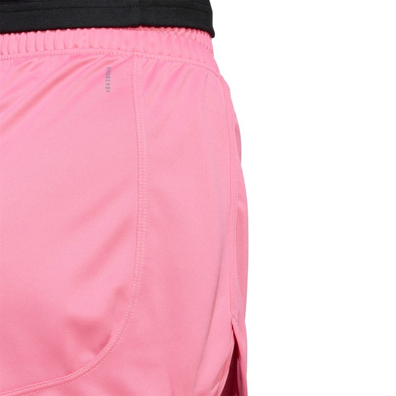 adidas Womens Pacer Essentials Knit High Rise Shorts Pink Fusion/White - Image 4