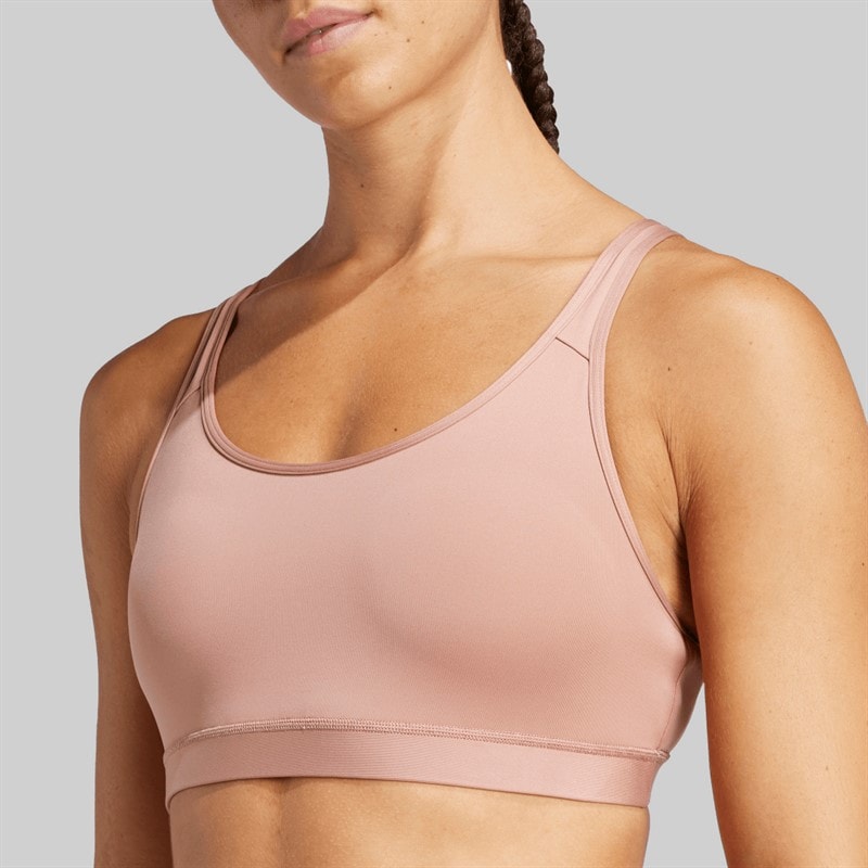 adidas Womens All Me Essentials Light Support Bra Warm Clay - Image 3