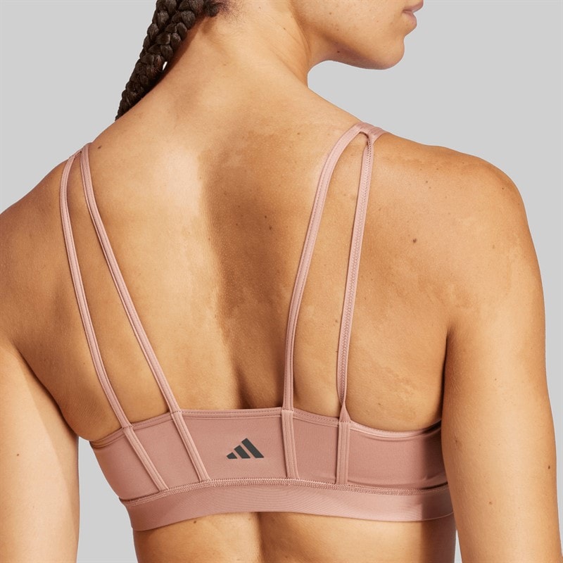 adidas Womens All Me Essentials Light Support Bra Warm Clay - Image 4