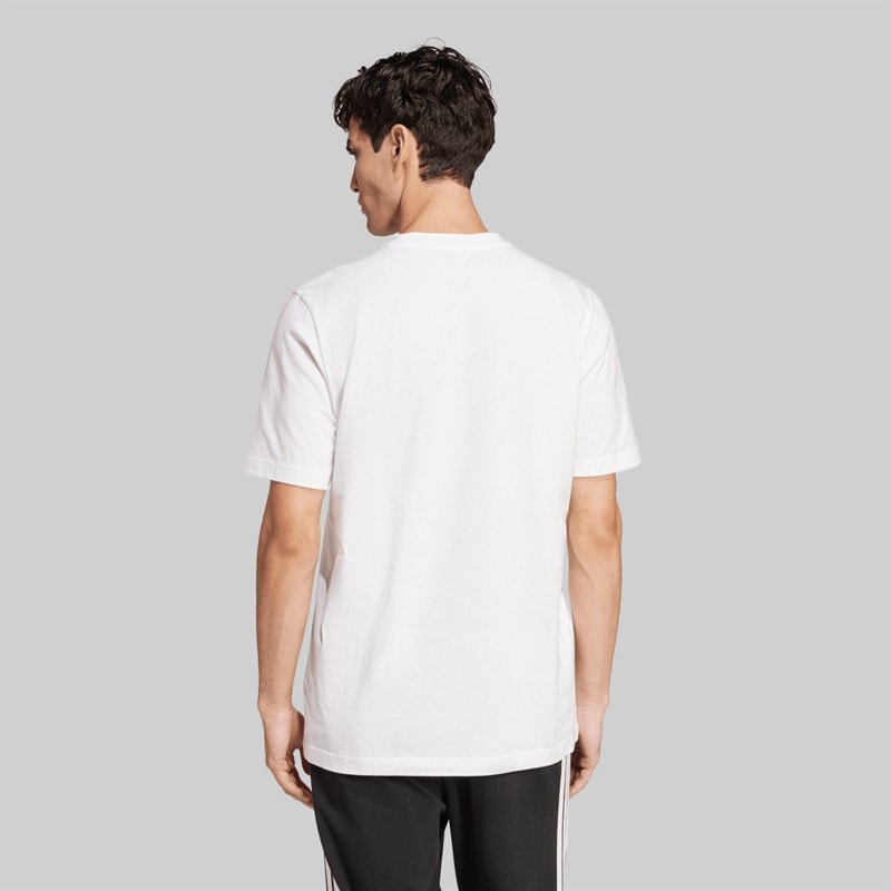 adidas Mens Logo Athens T-Shirt White - Image 3