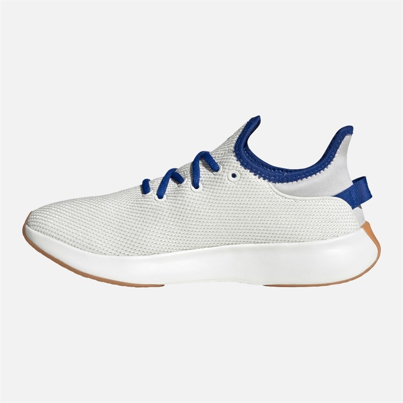 adidas Womens Cloudfoam Pure Trainers Core White/Royal Blue/Grey One - Image 5