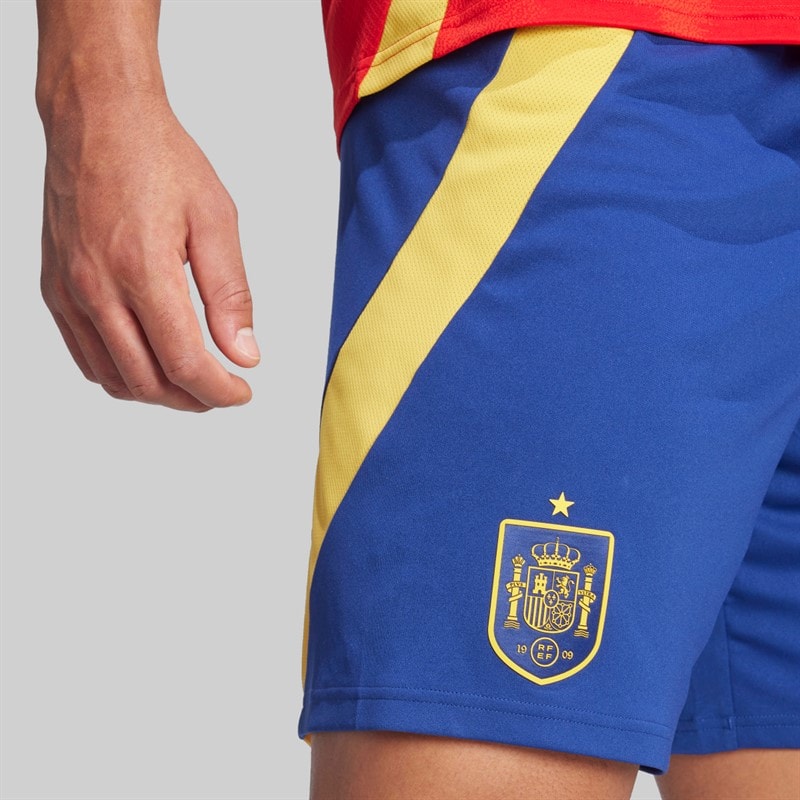 adidas Mens FEF Spain 23/24 Home Shorts Victory Blue - Image 3