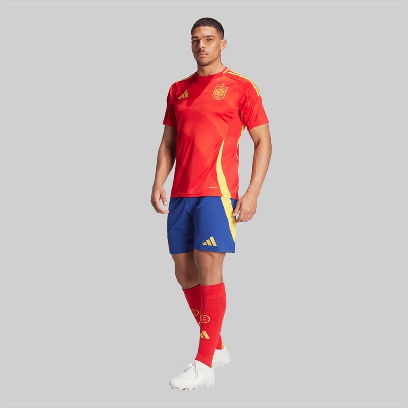 adidas Mens FEF Spain 23/24 Home Shorts Victory Blue - Image 5