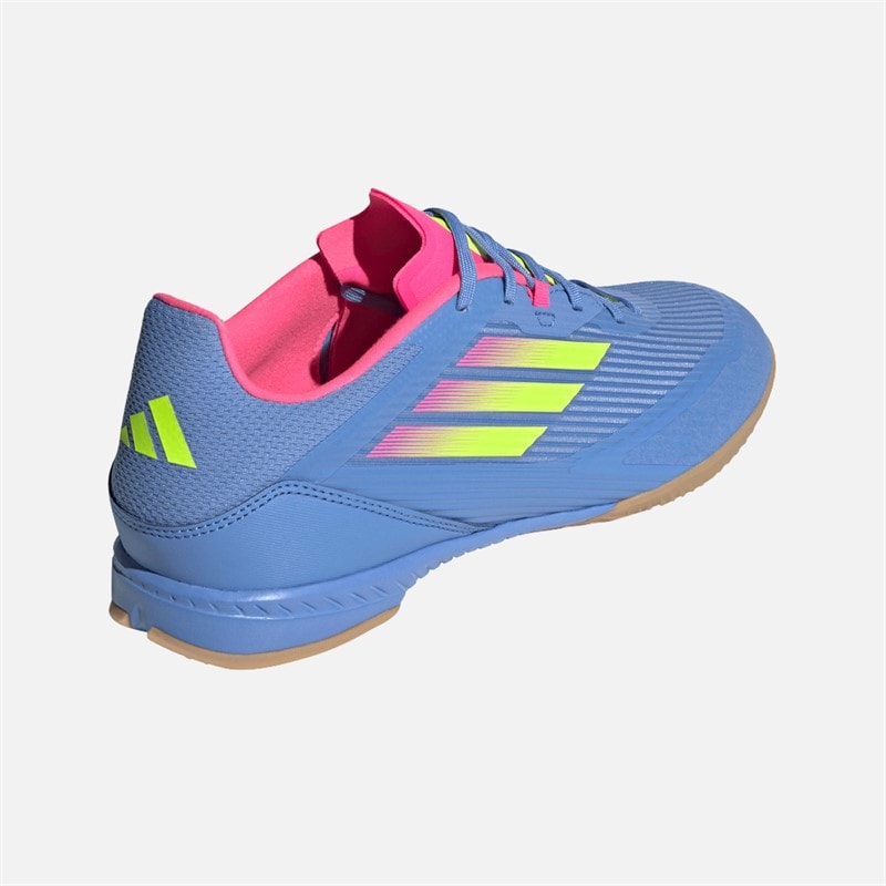 adidas Mens F50 League Indoor Football Boots Blue Fusion/Lucid Lemon/Lucid Pink - Image 3