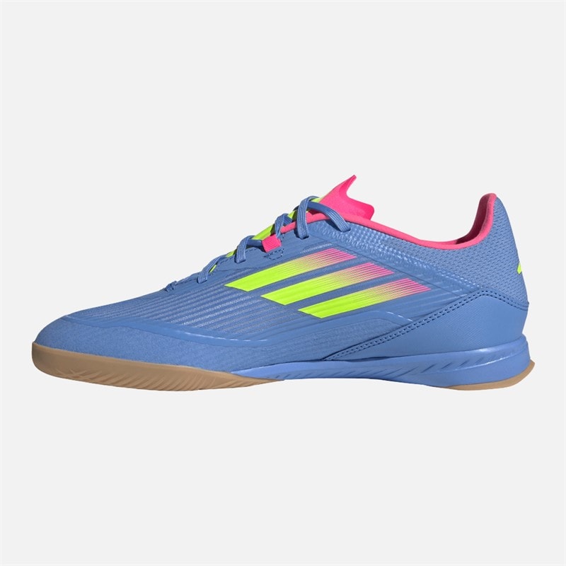 adidas Mens F50 League Indoor Football Boots Blue Fusion/Lucid Lemon/Lucid Pink - Image 5