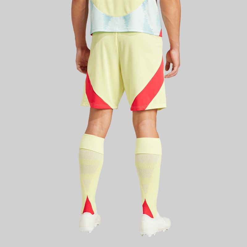 adidas Mens FEF Spain 24 Away Shorts Pulse Yellow - Image 2