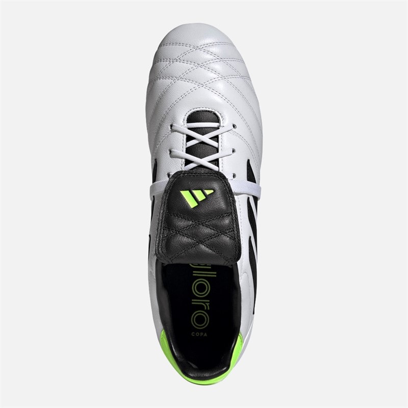 adidas Mens Copa Gloro FG Firm Ground Football Boots Cloud White/Core Black/Lucid Lemon - Image 4
