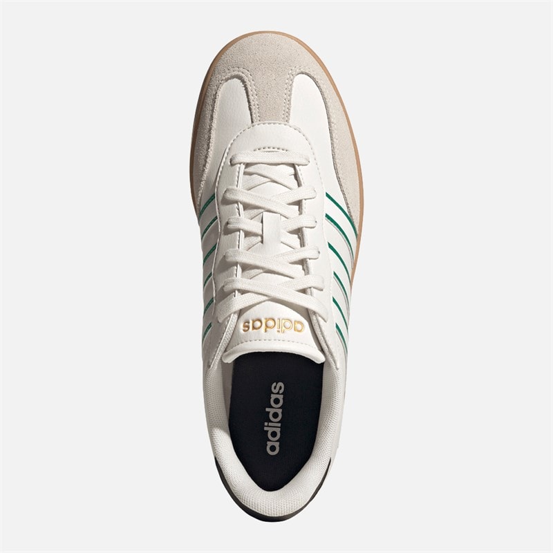 adidas Mens Barreda Trainers Core White/Core White/Court Green - Image 4