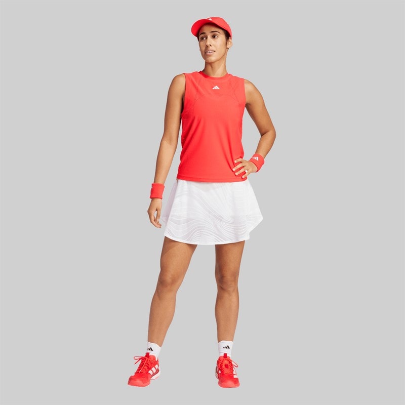 adidas Womens Match Pro Climacool Tennis Tank Top Semi Lucid Red - Image 5