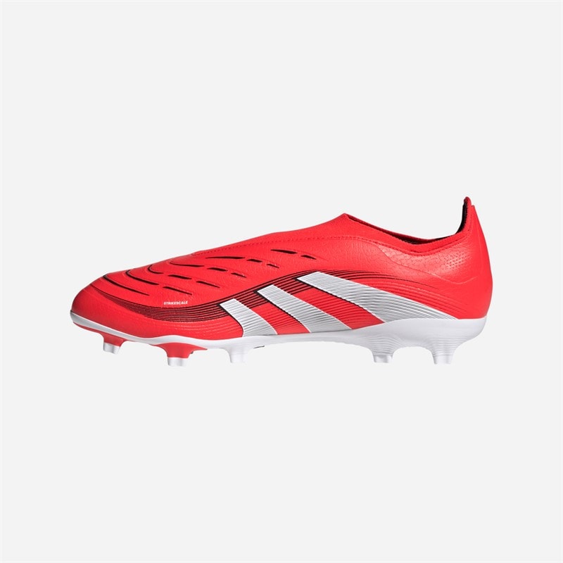 adidas Mens Predator League Laceless FG/MG Firm/Multi Ground Football Boots Lucid Red/Cloud White/Core Black - Image 5
