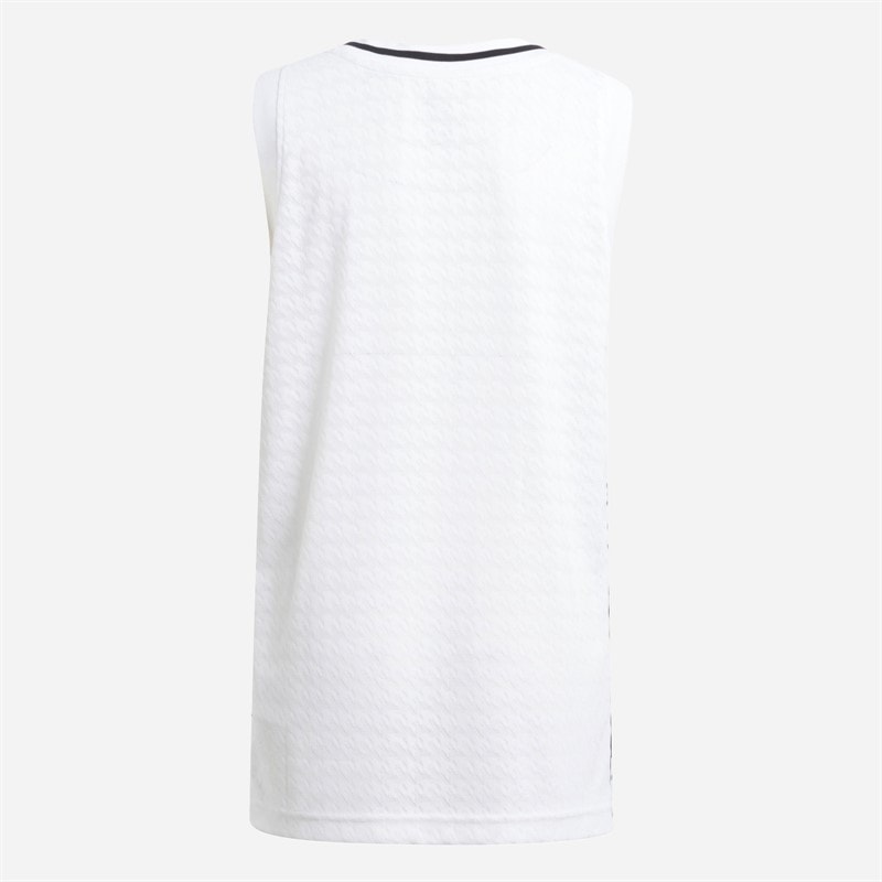 adidas Junior RMB Real Madrid 24/25 Home Basketball Jersey White - Image 2