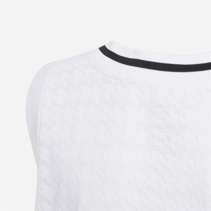 adidas Junior RMB Real Madrid 24/25 Home Basketball Jersey White - Image 5