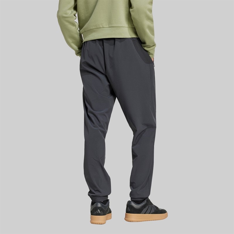 adidas Mens RMCF Real Madrid Track Pants Carbon - Image 2