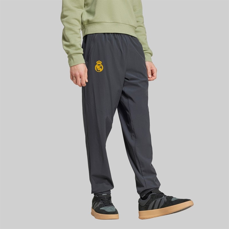 adidas Mens RMCF Real Madrid Track Pants Carbon - Image 5