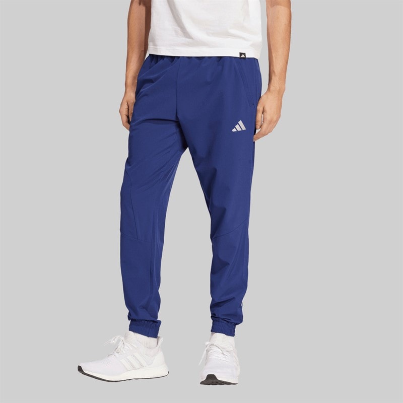 adidas Mens Woven Track Pants Dark Blue - Image 1