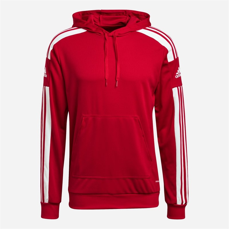 adidas Mens Squadra 21 Training Hoodie Team Power Red/White - Image 1