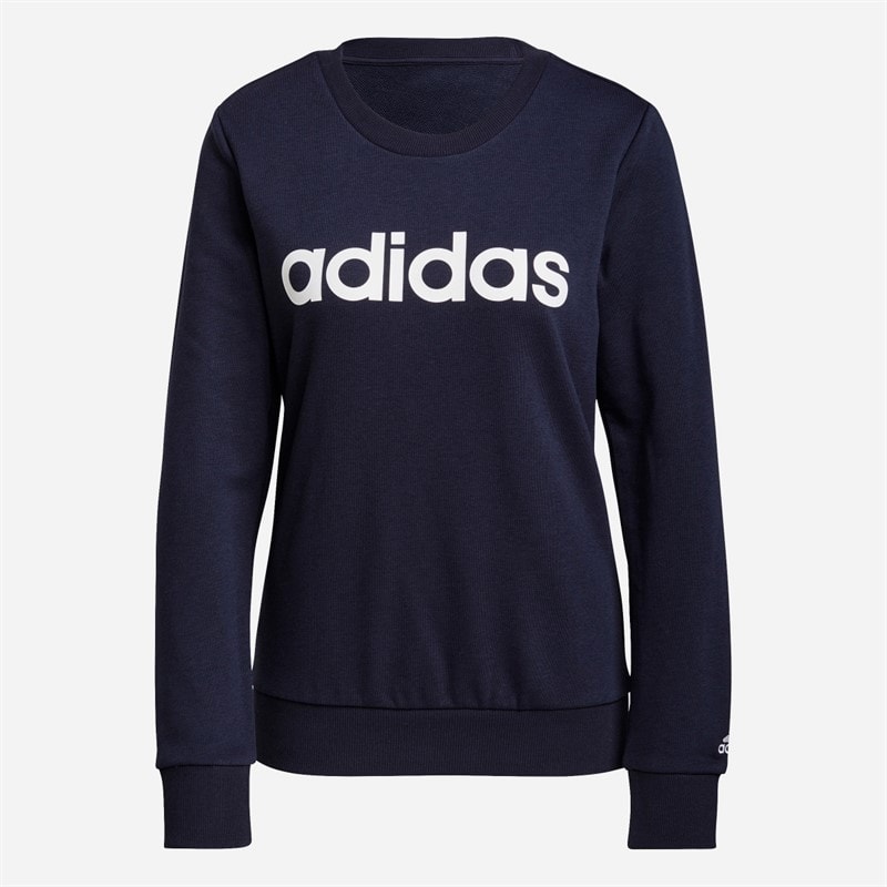 adidas Womens Essentials Logo Sweatshirt Legend Ink - Image 1
