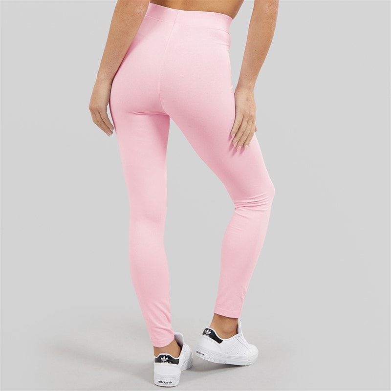 adidas Womens Essentials Linear Leggings Clear Pink/White - Image 2