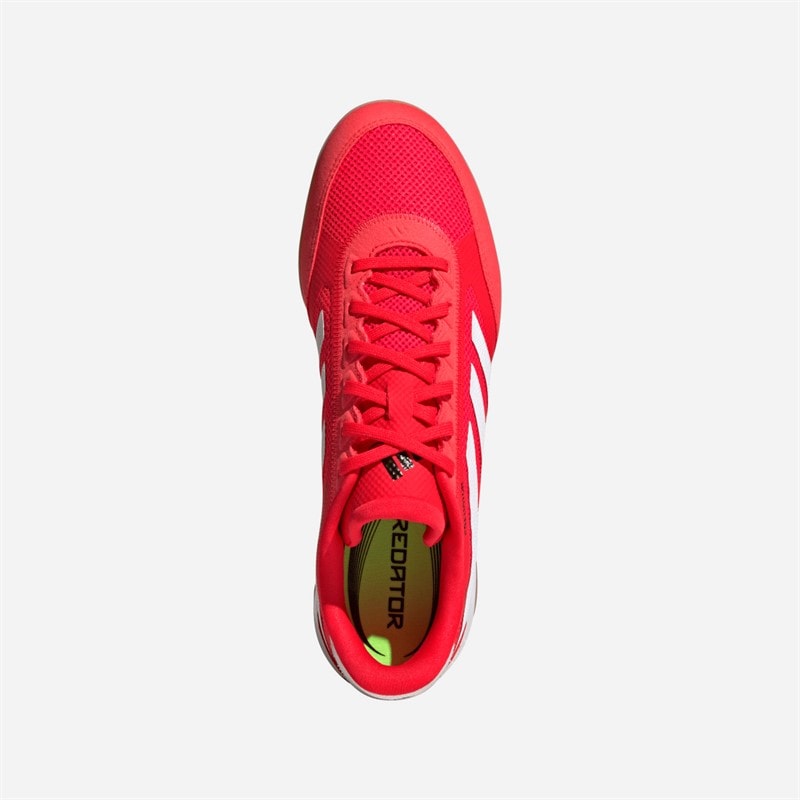 adidas Mens Predator League IN Indoor Football Boots Lucid Red/Cloud White/Core Black - Image 4