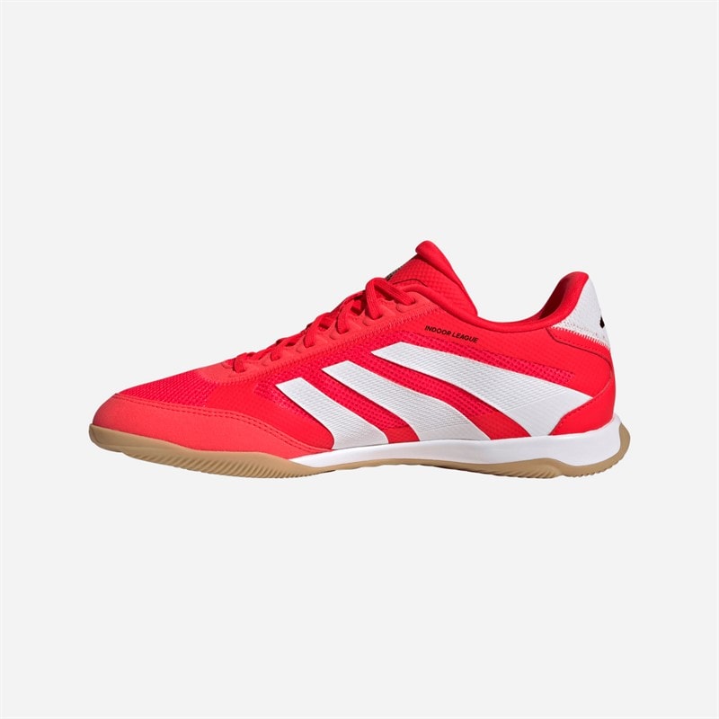 adidas Mens Predator League IN Indoor Football Boots Lucid Red/Cloud White/Core Black - Image 5