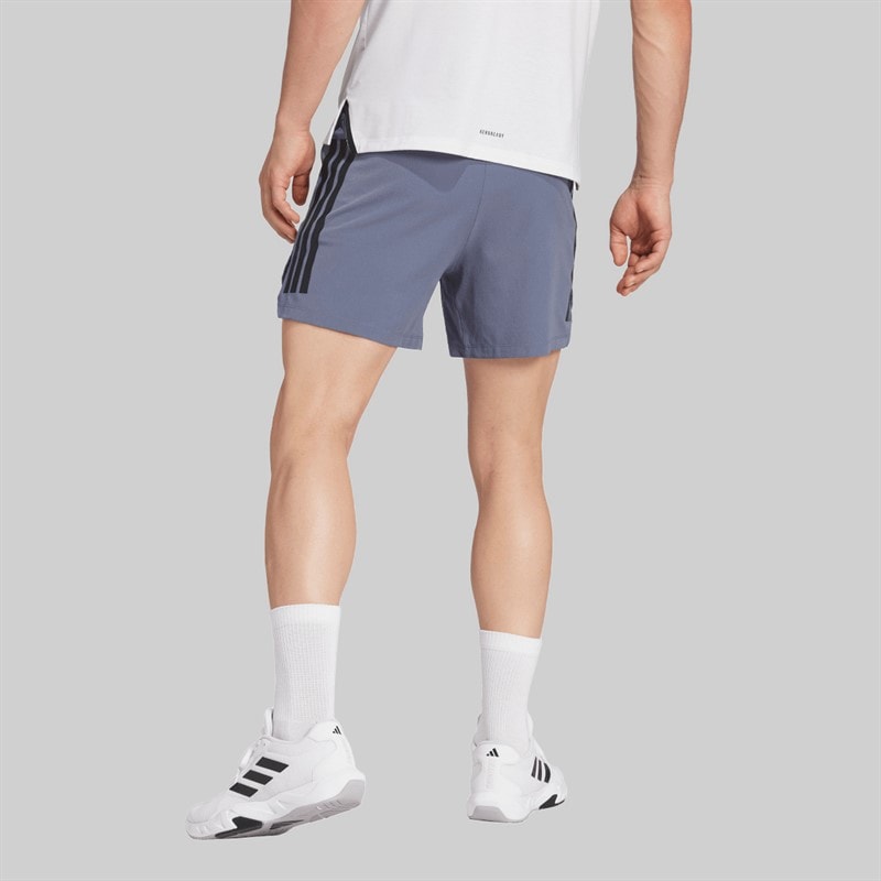 adidas Mens Primelift 3 Stripes Shorts Onix - Image 2