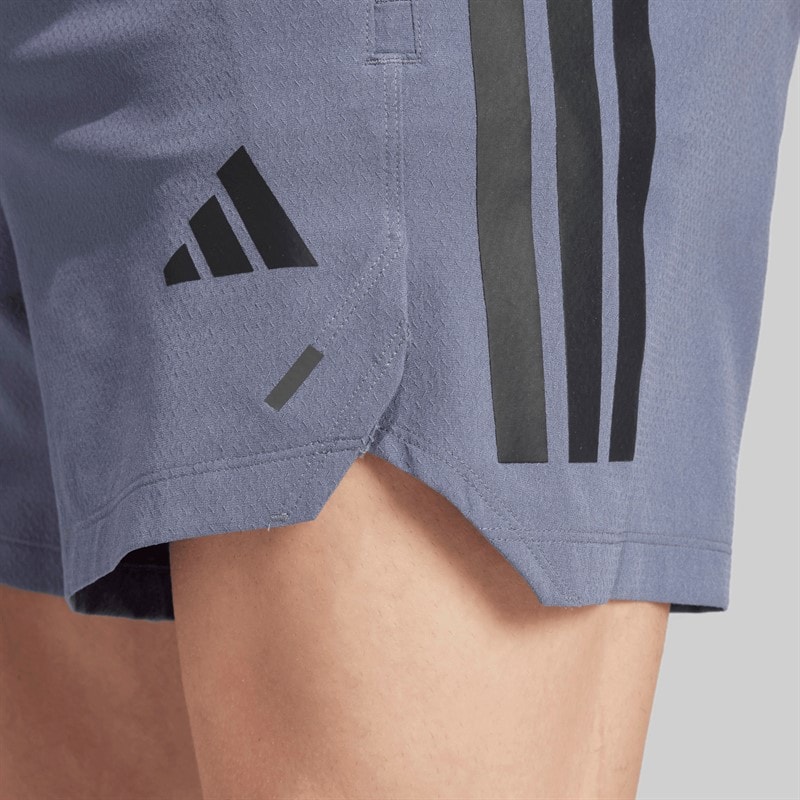 adidas Mens Primelift 3 Stripes Shorts Onix - Image 3