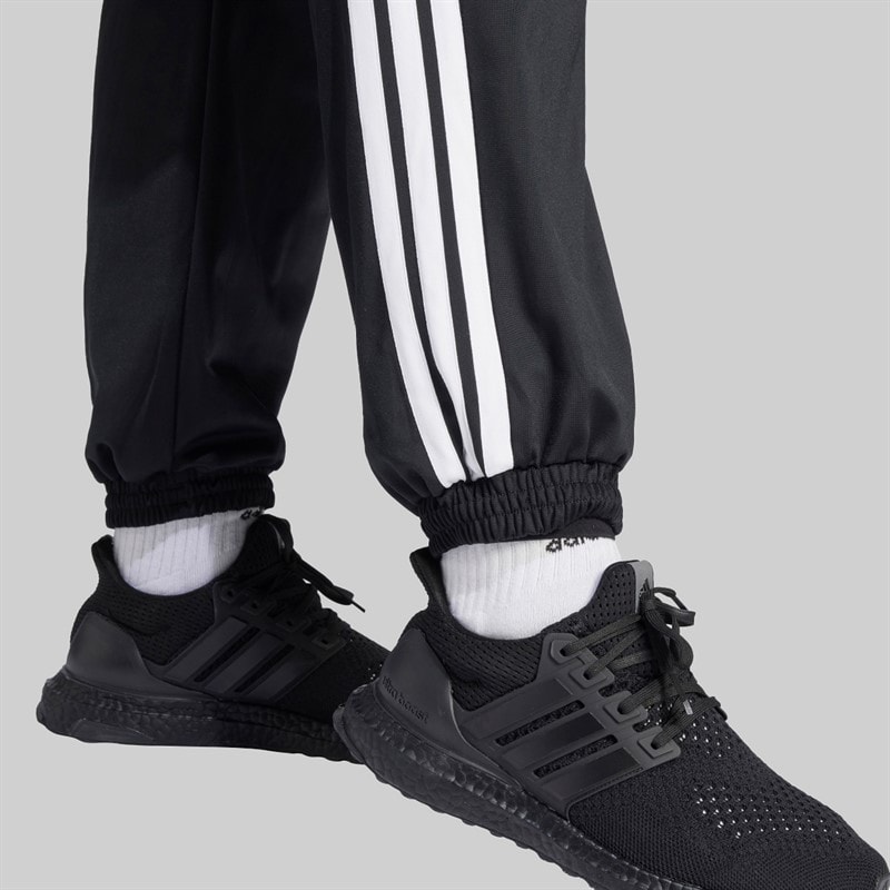 adidas Womens Plus Size Tricot 3-Stripes Track Pants Black/White - Image 4