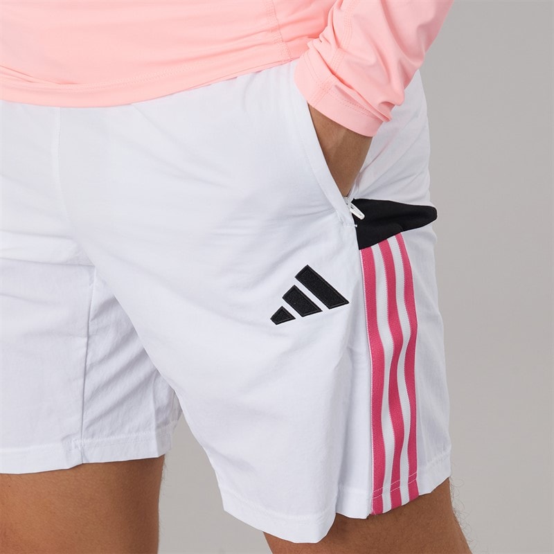 adidas Mens JFC Juventus Tiro 23 Downtime Shorts White - Image 5