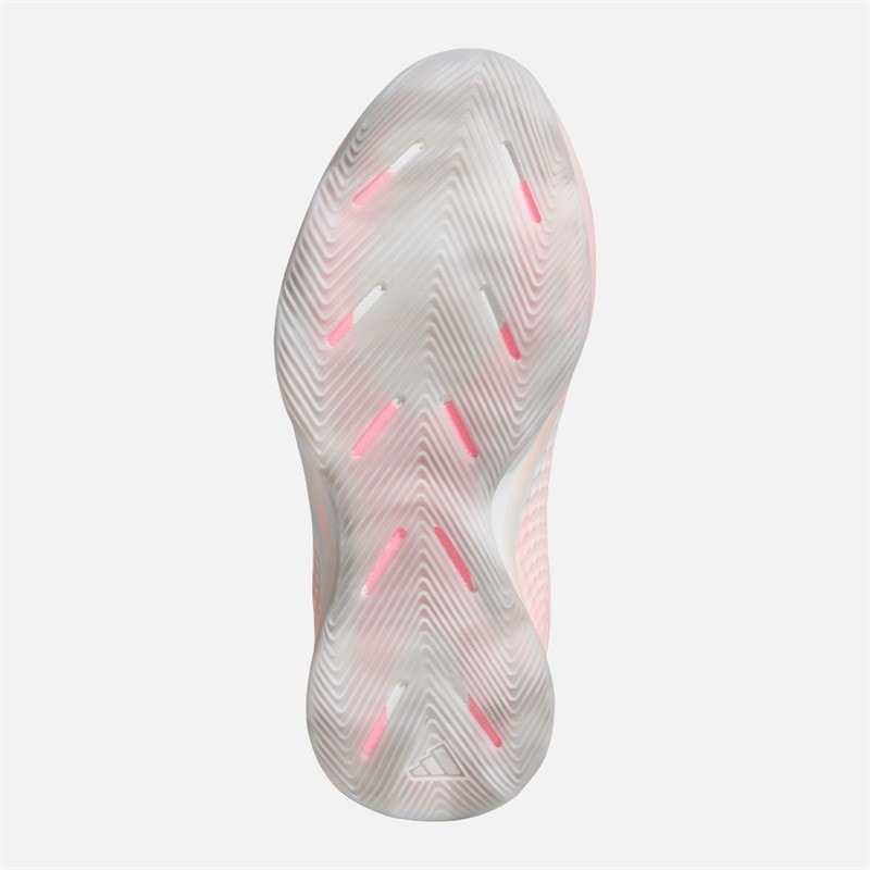 adidas Mens Anthony Edwards 1 Low Trainers Cloud White/Acid Orange/Bliss Pink - Image 2