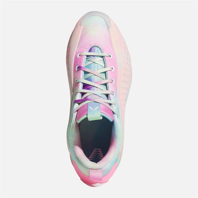 adidas Mens Anthony Edwards 1 Low Trainers Cloud White/Acid Orange/Bliss Pink - Image 4