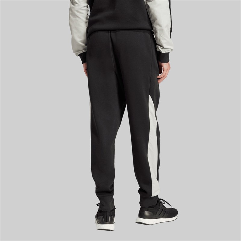 adidas Mens Seasonal Essentials Colourblock Track Pants Black - Image 2