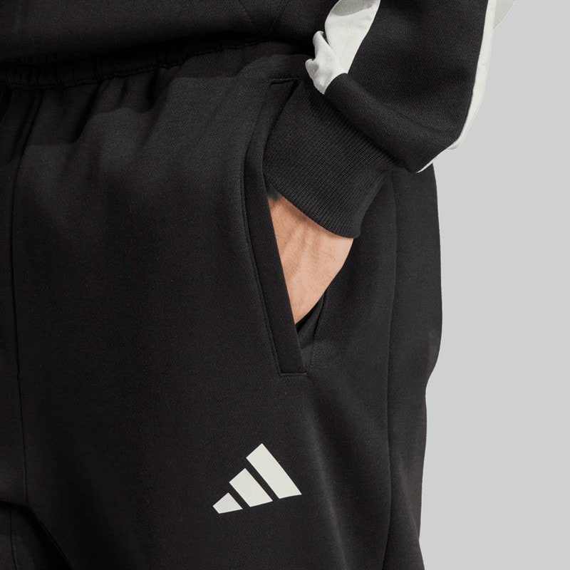 adidas Mens Seasonal Essentials Colourblock Track Pants Black - Image 3
