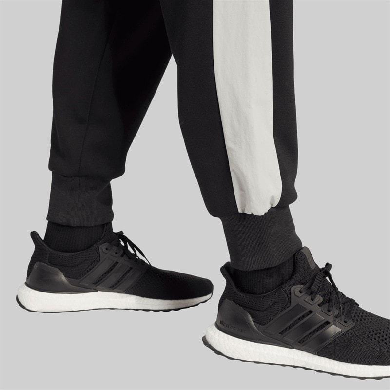 adidas Mens Seasonal Essentials Colourblock Track Pants Black - Image 4