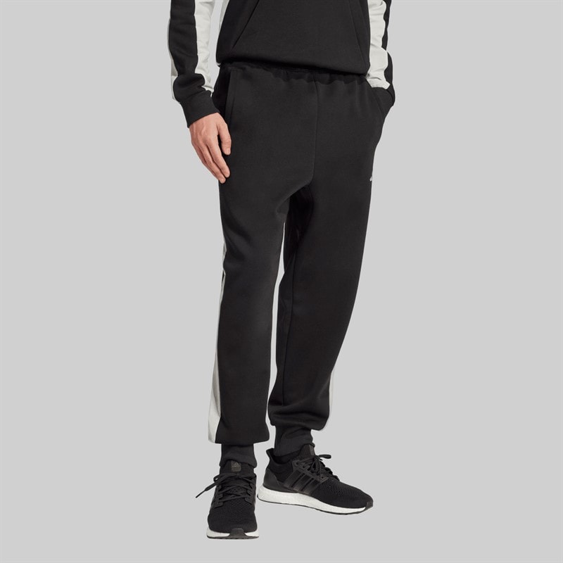 adidas Mens Seasonal Essentials Colourblock Track Pants Black - Image 5