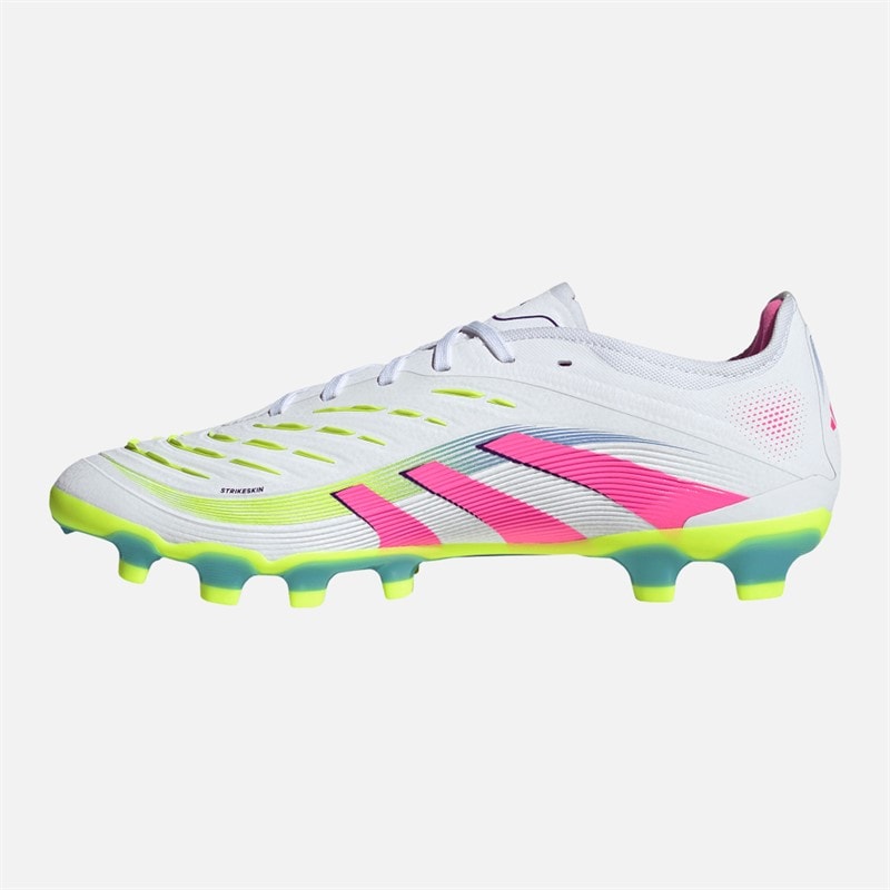 adidas Mens Predator Pro MG Multi Ground Football Boots Cloud White/Lucid Pink/Lucid Lemon - Image 5