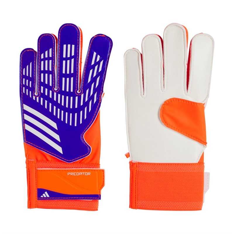 adidas Junior Predator Training Goalkeeper Gloves Lucid Blue/Solar Red/White - Image 1