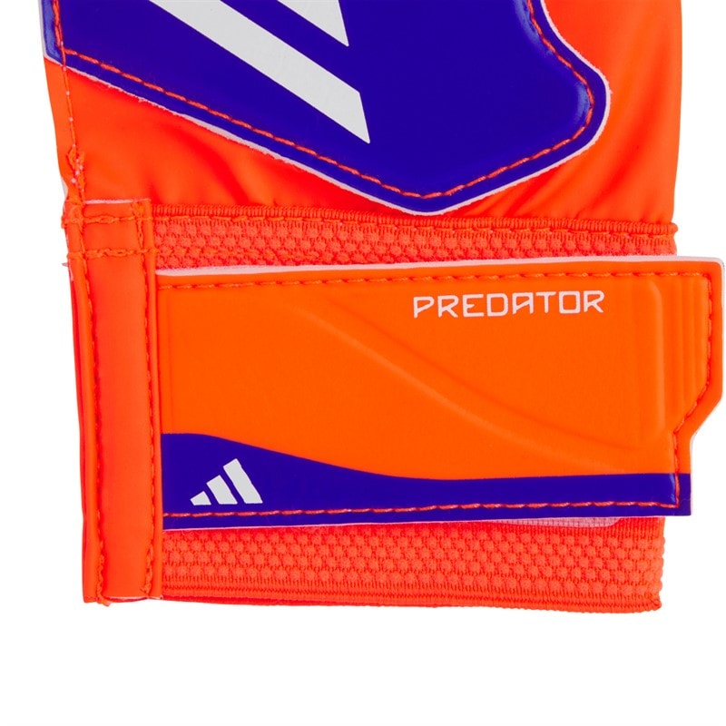 adidas Junior Predator Training Goalkeeper Gloves Lucid Blue/Solar Red/White - Image 3
