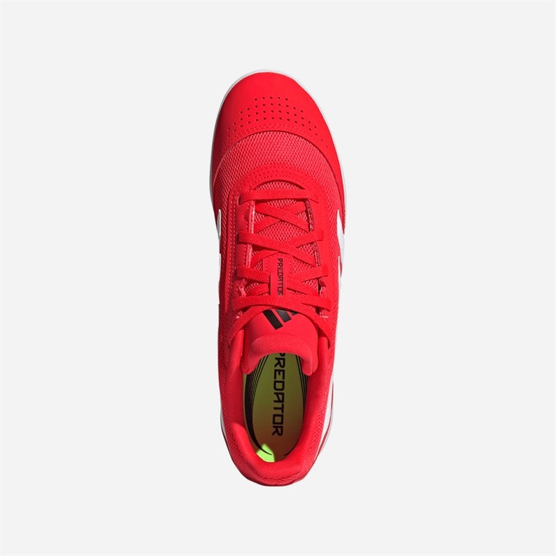 adidas Mens Predator Club IN Indoor Sala Football Boots Lucid Red/Cloud White/Core Black - Image 4
