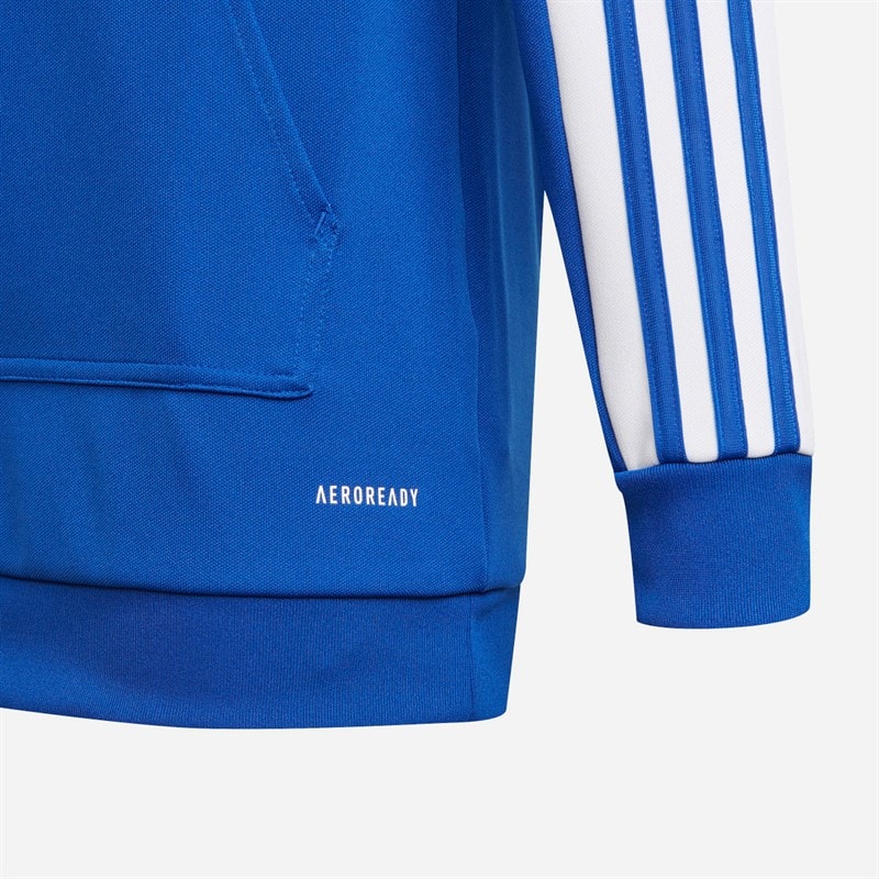 adidas Junior Boys Squadra 21 Hoody Royal Blue/White - Image 3