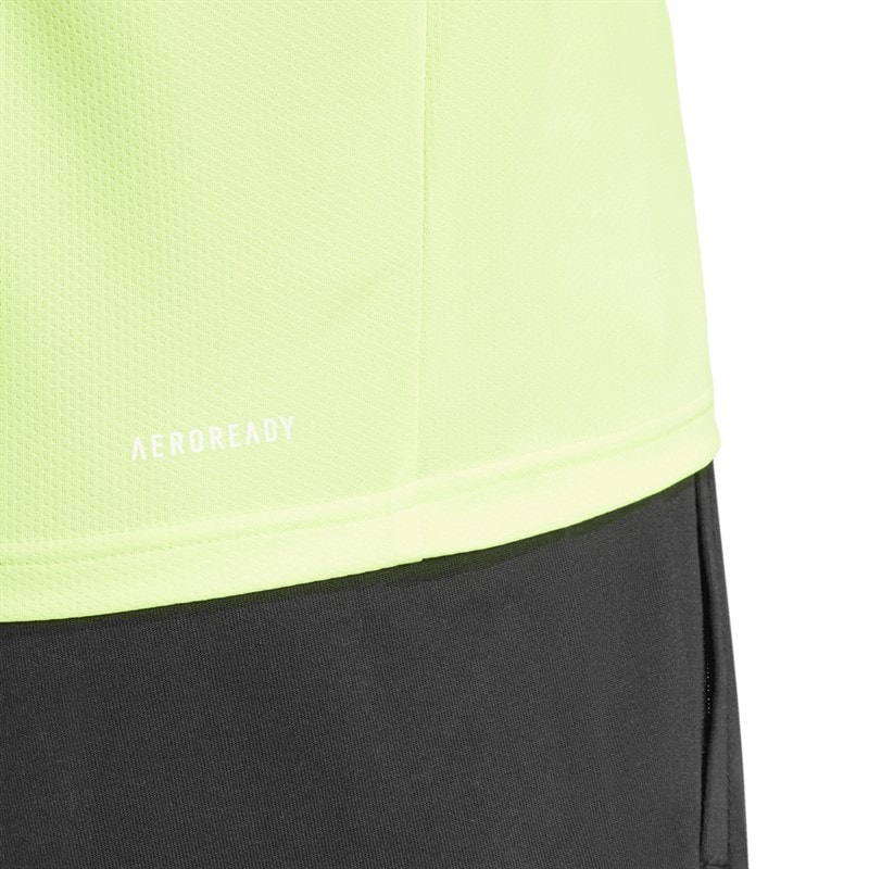 adidas Mens Train Essentials T-Shirt Lucid Lemon/White - Image 5