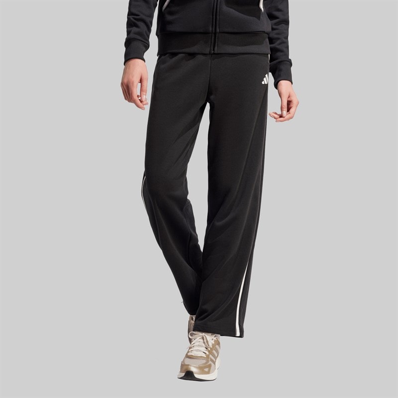 adidas Womens Essentials Colour Pop French Terry Joggers Black - Image 1