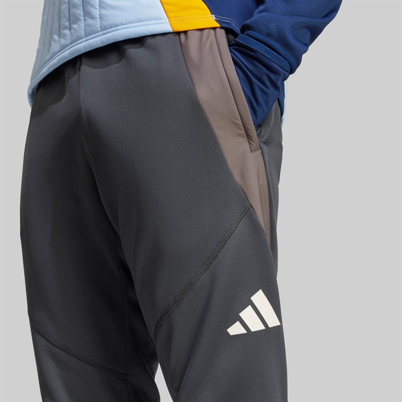 adidas Mens RMCF Real Madrid 24/25 Tiro Winterized Track Pants Dark Grey/Putty Mauve/Charcoal - Image 3