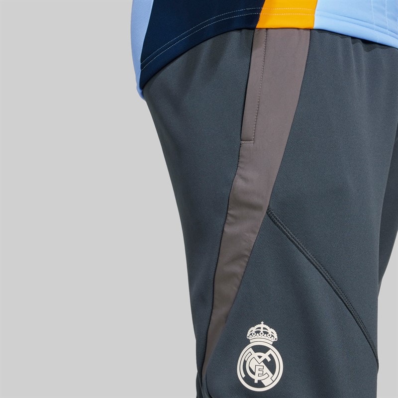 adidas Mens RMCF Real Madrid 24/25 Tiro Winterized Track Pants Dark Grey/Putty Mauve/Charcoal - Image 4